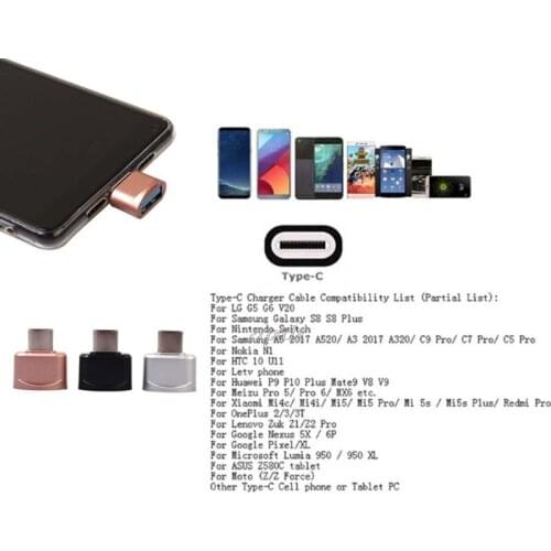 Type C To USB Female Data OTG Converter Adapter For Pro S8 Android Phone Whosale&Dropship