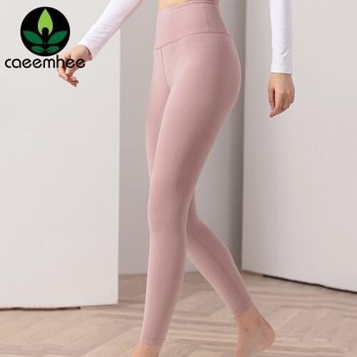 CAEEMHEE Tummy Control Yoga Pants Women High Waist Gym Leggings Stretchy Sports Tights Soft Nudity Running Fitness Leggings