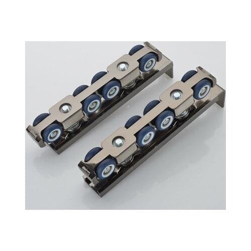 Top Quality door roller ultra-quiet wooden furniture sliding door pulley hanging track nylon wheel glass bearing door hardware