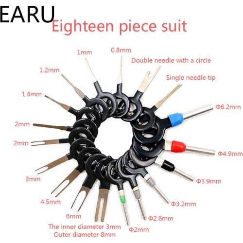 Terminal Removal Tools Car Electrical Wiring Crimp Connector Pin Extractor Kit Car Repair Hand Tool Set Plug Key Kit Release