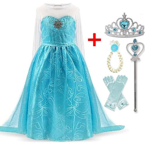 4-10 Years Girls Princess Costume Dresses Children Fairy Cosplay Carnival Dresses for Girl Fancy Party Dress Kids Clothes