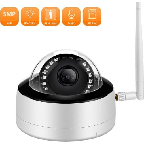 5MP/2MP Dome Home Security Camera H.265 Outdoor Wireless Wifi Camera IP66 IR Cut Motion Detection Alarm CCTV Camera XMeye