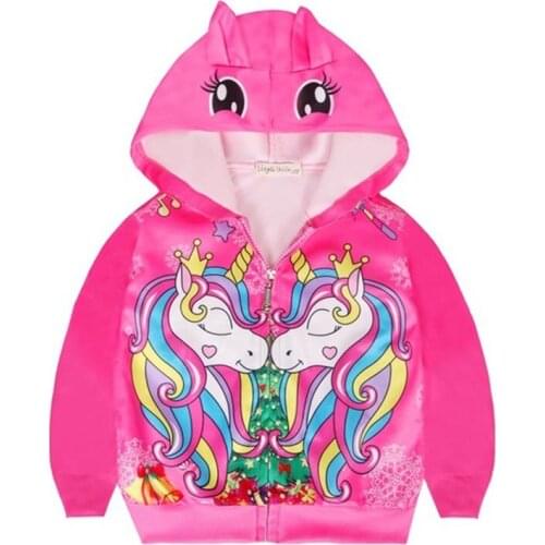 Girls Jackets 2021 New Children Hoodies Sweatshirt Baby Cartoon Clothing Girl Spring Autumn Jacket Coat Kids Casual hood Outwear