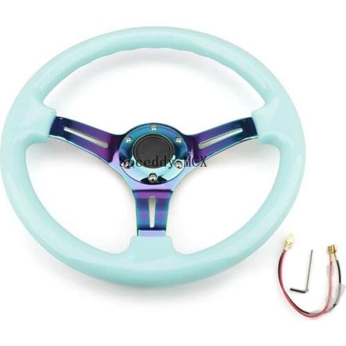 Cross-border Hot ABS Racing Steering Wheel 350MM GM 14 Inch Car Modified Competitive Ceramic Personality