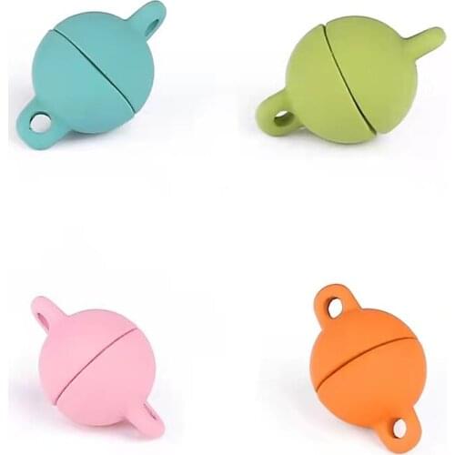 Magnetic Bracelet Connected to Magnet Spherical Jewelry Jewelry Making Round Metal DIY Multicolor Selection