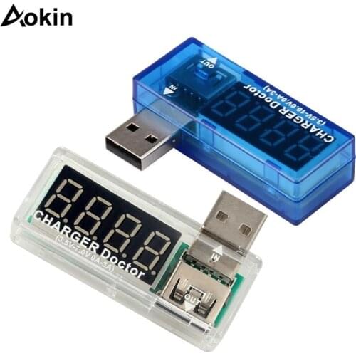 Mini USB Tester Charger Doctor Voltmeter Ammeter Smart Electronics Digital USB Mobile Power Charging Current Voltage Meter