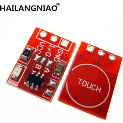 10PCS NEW TTP223 Touch button Module Capacitor type Single Channel Self Locking Touch switch sensor