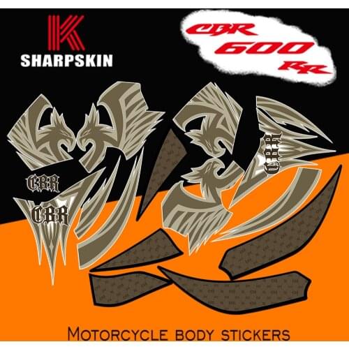 KSHARPSKIN motorcycle sticker protective cover fairing moto reflective decal for HONDA CBR600RR F5 2007-2012