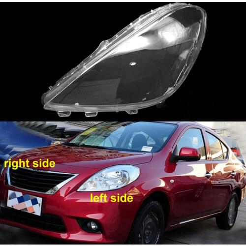 For Nissan Sunny N17 2011 2012 Headlamps Glass Headlight Transparent Cover Lampshade Shell