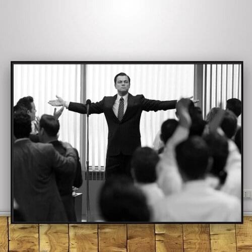 The Wolf of Wall Street Poster and Print Wall Art Picture Canvas Painting for Bedroom Study Room Home Decoration