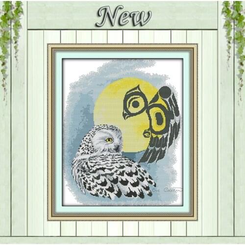 Lonely shadow bird eagle DMC 14CT 11CT Needlework Kits Embroidery Sets DMS Cross Stitch Counted Print on canvas decor Animal art