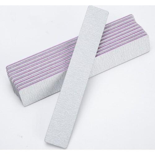 10pcs Nail Rubbing Strips Purple Heart Toothed Rubber Plate Polishing File Repairing File Double-sided Polishing Nail Files