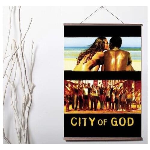 City of god Movie Art Canvas print poster painting with solid wood