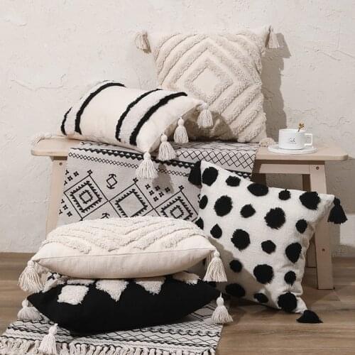 Luxury Boho Throw Pillow Covers Decorative Living Room Decoration Pillow Cases Home Decor Tufted Nordic Sofa Cushion Cover