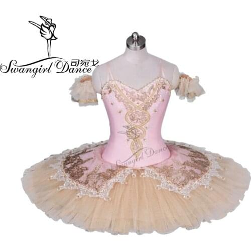 Adult Pink peach professional ballet Tutu for performance classical ballet tutu women pancake tutuBT9034