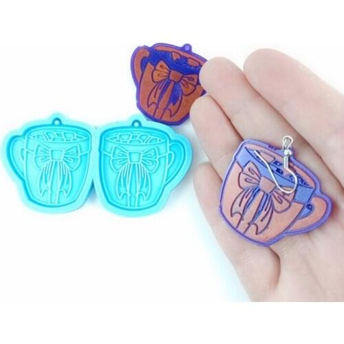 Ear Studs Epoxy Resin Mold Jewelry Earrings Pendant Silicone Mould DIY Crafts Ornaments Decorations Casting Tool
