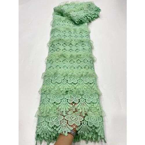 African cord lace fabric african lace fabric wedding high quality guipure lace 5yards nigerian lace fabric for dress DP01