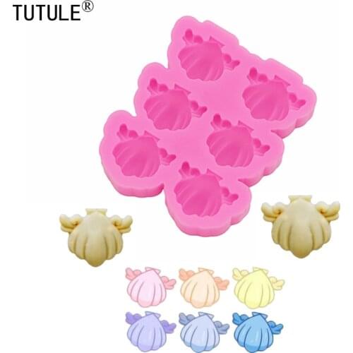 Shell and wing silicone mold-Epoxy resin Jewelry epoxy Clay polymer mold- Cake Chocolate Biscuit food grade silicone mold