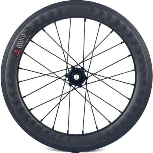 HULKWHEELS 349mm 16 Inch BMX Bicycle Folding Bike Carbon Wheels Freebody 4 Speed RF10 38mm Depth 25mm Width Clincher Carbon Rim