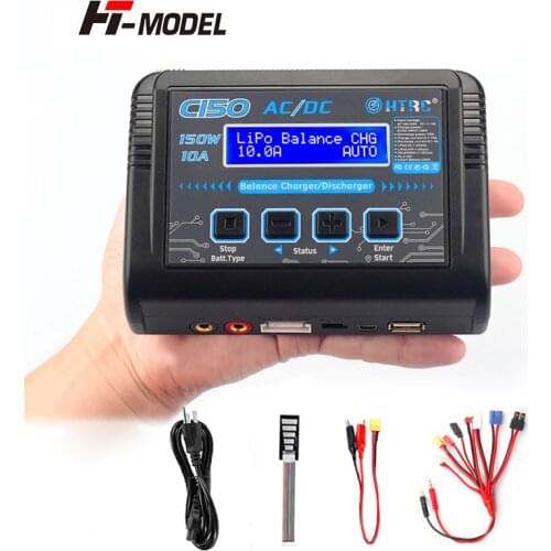 HTRC C150 RC Charger AC/DC 150W 10A Smart for LiPo LiHV LiFe Lilon NiCd NiMh Pb battery Discharger Battery Balance Charger