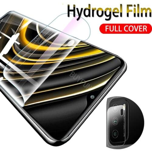 Screen Protector Camera Film For Xiaomi Poco M3 Hydrogel Film Xiomi POCOM3 Front Water Gel Soft Film For Pocophone M3 Not Glass