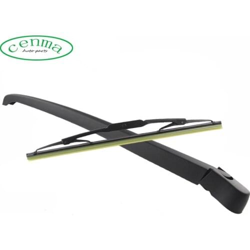 15" Rear Wiper Blade and Arm Set For Audi A6 AF C6 2004 2005 2006 2007 20082 2009 2010 2011 back Windshield windscreen wiper