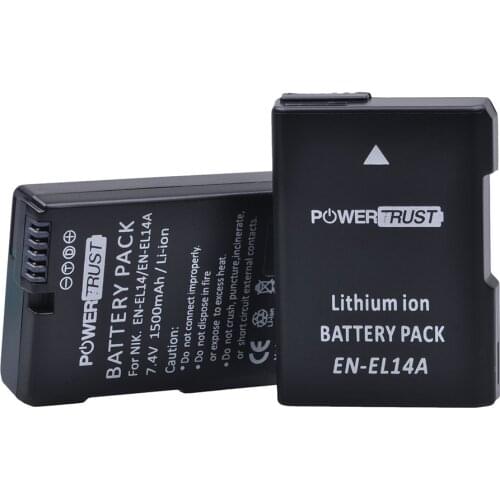 1pc 1500mAh EN-EL14 EN-EL14a EN EL14 Battery for Nikon D90 D300 D5300 D5200 D5100 D3300 D3200 D3100 for COOLPIX P7100 P7200