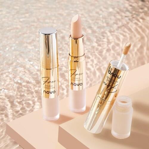 2 In 1 Double Head Concealer Stick Cream Conceal Dark Circles Scar Acne Long Lasting Waterproof Natural Foundation Makeup TSLM1