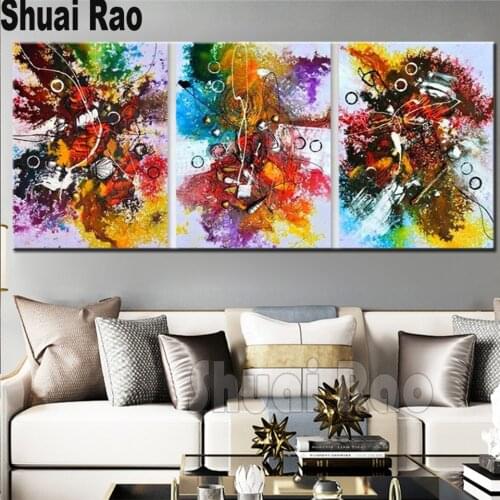 3 pieces diamond painting"Abstract Graffiti painting"full square drill diamond embroidery puzzle cross stitch mosaic painting
