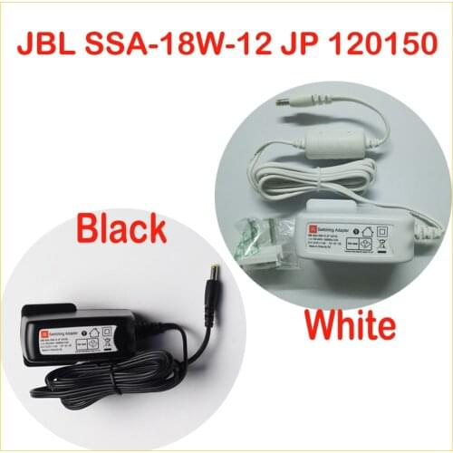 SSA-18W-12 JP 120150 Black and White 2 Options Adapters for JBL GENUINE SSA-18W-12 Flip Speaker Power AC Adapter 12V 1.5A
