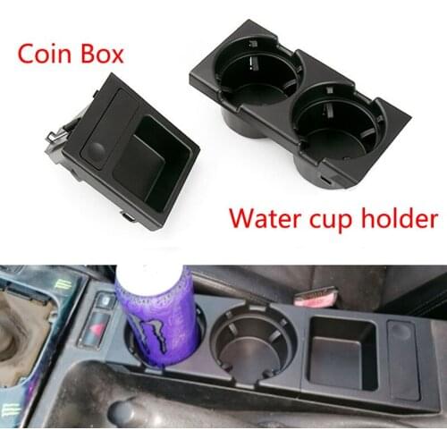 Car Center Console Water Cup Holder Beverage Bottle Holder Coin Box for Bmw 3 Series E46 318 320 325 330 1998-2008
