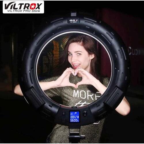 Viltrox VL-600T Wireless remote LED Ring light 3300K~5600K for camera photo shooting Studio YouTube Video photography Live lamp