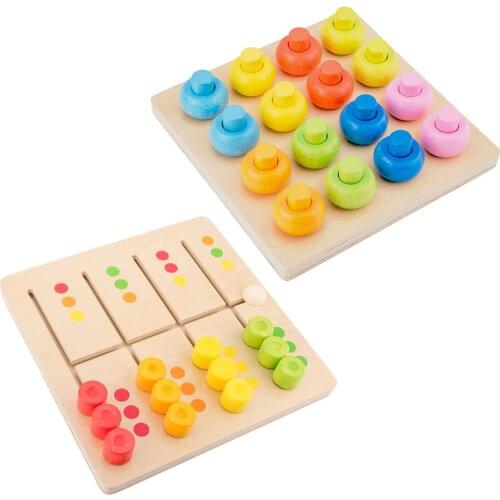 Kids Color Matching Game Cognition Color Sort Fine Motor Training Montessori