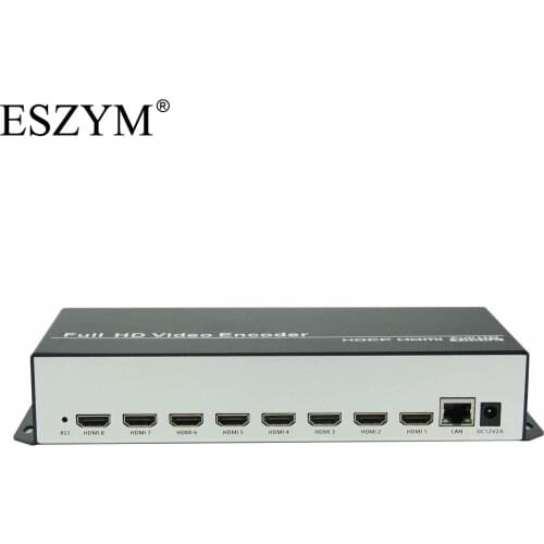 ESZYM 8 Channel 1080P H.264 HDMI Video Encoder for IPTV, Live Streaming,Support RTMP/RTSP/UDP/HTTP