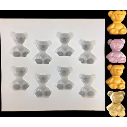 DIY Bear Shape Resin Mold Food Grade Silicone Jewelry Accessory Clay Cake Decoration Tool For Pendant Jewelry Chocolate A540