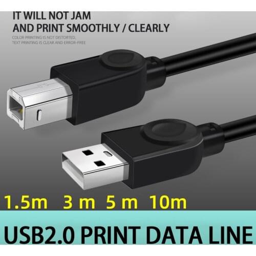Usb Cable for Printer High Speed A to B Male to Male Usb Printer Cable Data Sync for 3D Label Printer 0.5m 1m 1.5m 3 m 5m 10m