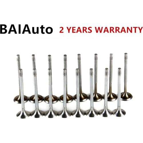 036109601 036109611 036109611AE Engine Valve Stem Intake Exhaust Valve Set For Audi A1 A3 VW Jetta Golf Passat Seat Skoda 1.4T