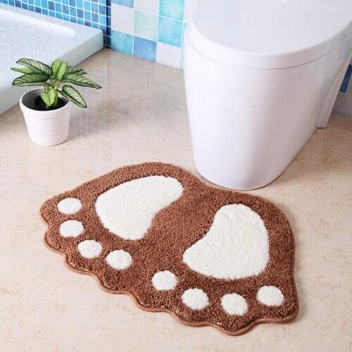 Cute Paw Foot Print Mat Kitchen Bathroom Hallway Carpet Household Non-Slip Rugs Children Comfortable Door Floor Pad Entrance mat