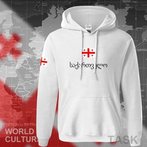 Georgia hoodie men sweatshirt sweat new hip hop streetwear tracksuit nation footballer sporting country flag GEO Georgian
