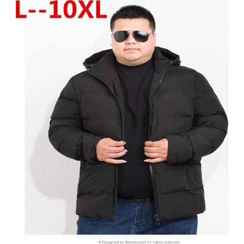 Winter Jacket Men 10XL 8XL 6XL Warm Big Size Coat Thicken Windbreaker High Quality Fleece Cotton-Padded Parkas Military Overcoat