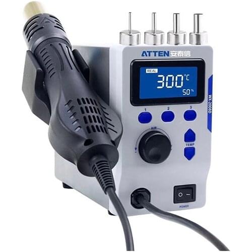 Tool Sets For ATTEN WX-2008D Hot Air Solder Station Hot Heat Air Gun For BGA Rework Weld Solder Iron Desolder Repair Tool
