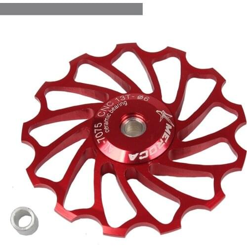 MEROCA MTB Bike 11T 13T Alloy Jockey Wheel Bicycle Rear Derailleur Guide Pulley Ceramics Bearing
