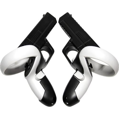 VR Game Gun for Oculus Quest 2 Touch Controllers Enhanced Gaming Experience VR Combo Accessories