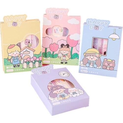 20pcs/box Cartoon Animal Band Aid Waterproof Breathable Skin Patch First Aid Kit Adhesive Bandage for Kids Wound Dressing Tape