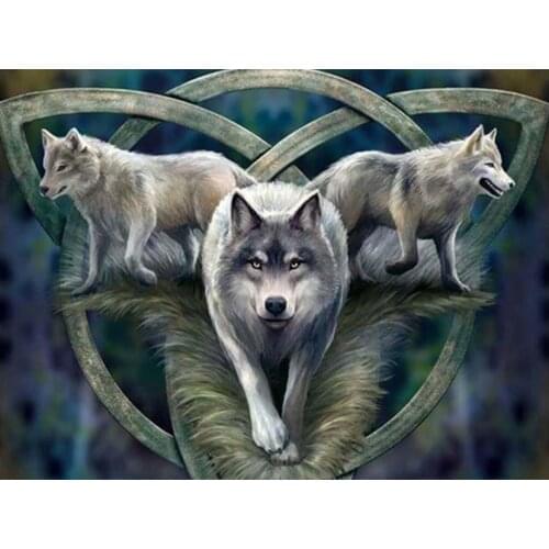 Full square diamond painting wolves animals embroidery mosaic diamond dotz diy rhinestone picture puzzle toy drawing wall decor