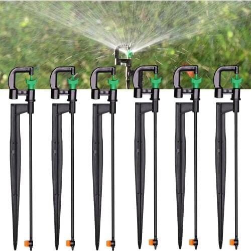 360 Degrees Shoe-shaped Sprinklers G Type Nozzles with Stakes Connectors Irrigation Spray Micro Greenhouse Cooling Micro Jet