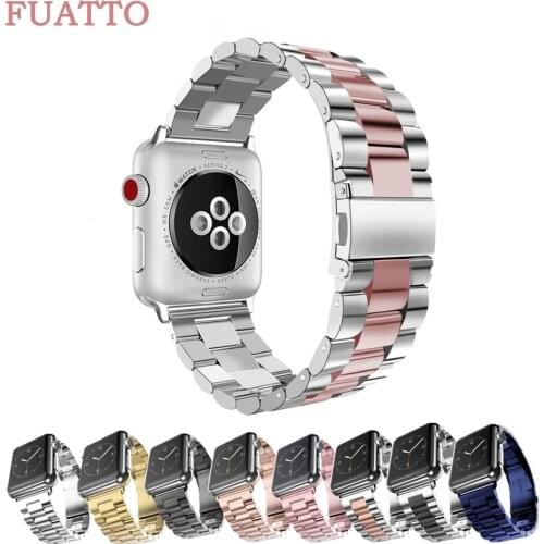 Strap For Apple Watch band 42 mm 38mm 40mm 44mm Link Stainless Steel Iwatch Series 5 4 3 2 Bracelet Wrist Watchband Accessories