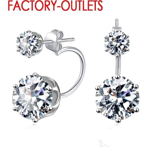 Factory Cheap Price Bridal Earrings Fashion Jewelry 925 Sterling Silver Stud Earrings For Women Novel Shape Wedding Earrings