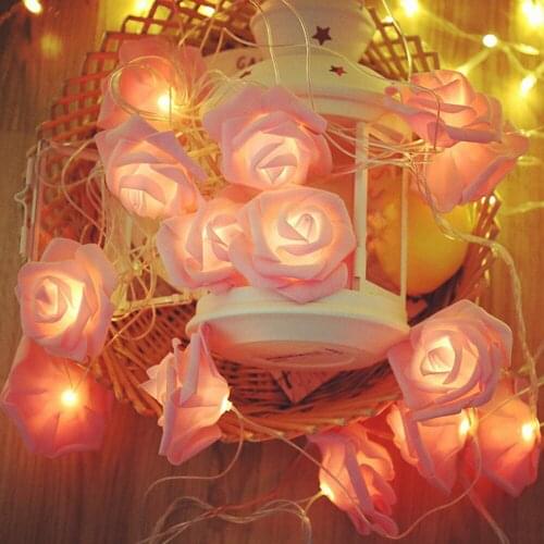 1.5M 10LED Rose Flower String Light LED Fairy Lights Valentines Day Decor