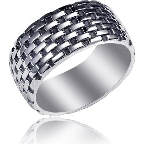 2020 Simple Gothic Vintage Rings Stainless Steel Mens Finger Hip Hop Rock Punk Rings Jewelry Wedding Anillo